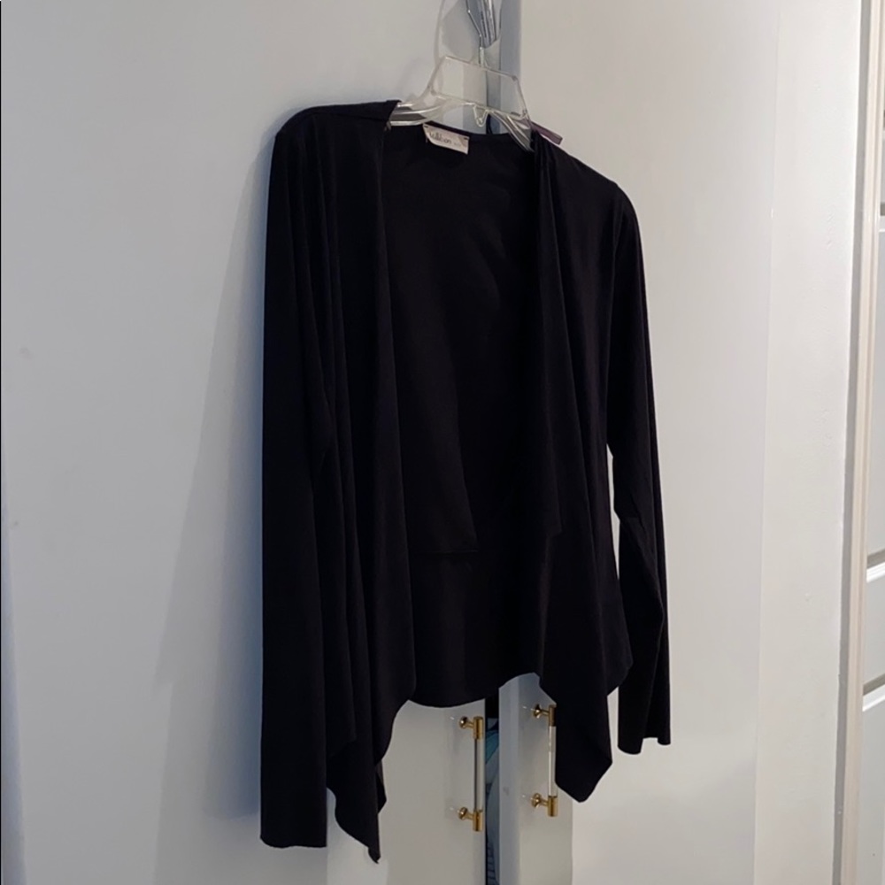 Black Thin Suede Jacket - image 2